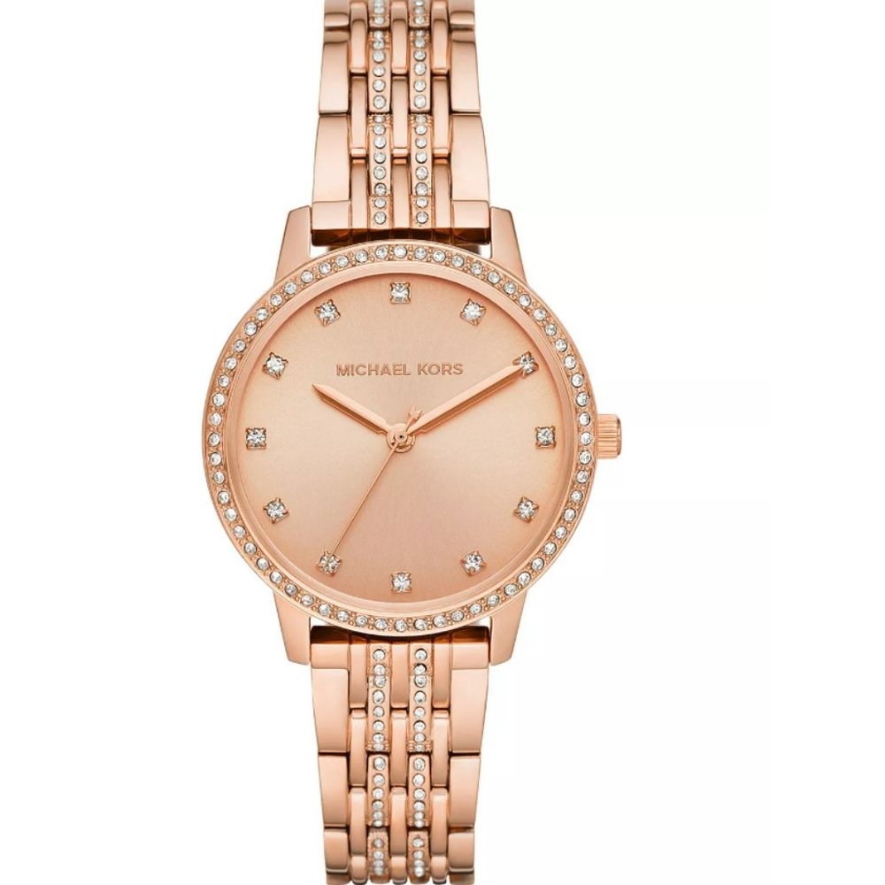 ***SALE*** Melissa Rose Gold-Tone Stainless Steel Bracelet Watch 35mm